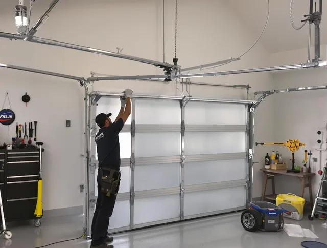 Sanford Garage Door Repair certified team performing precision garage door installation in Sanford