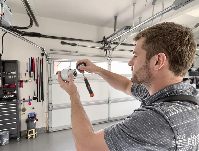 Garage door opener repair service by Sanford Garage Door Repair in Sanford